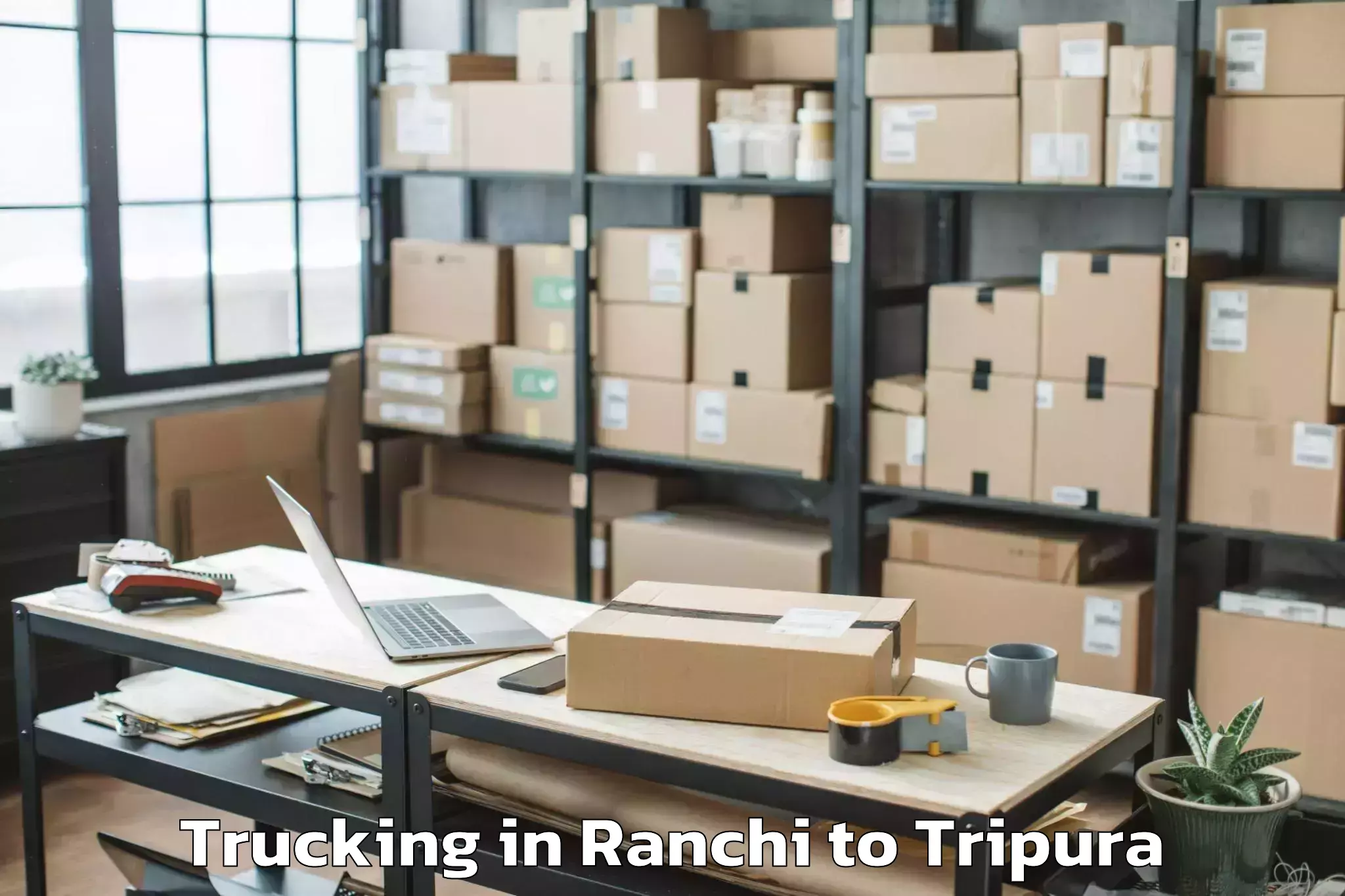 Book Ranchi to Kumarghat Trucking Online